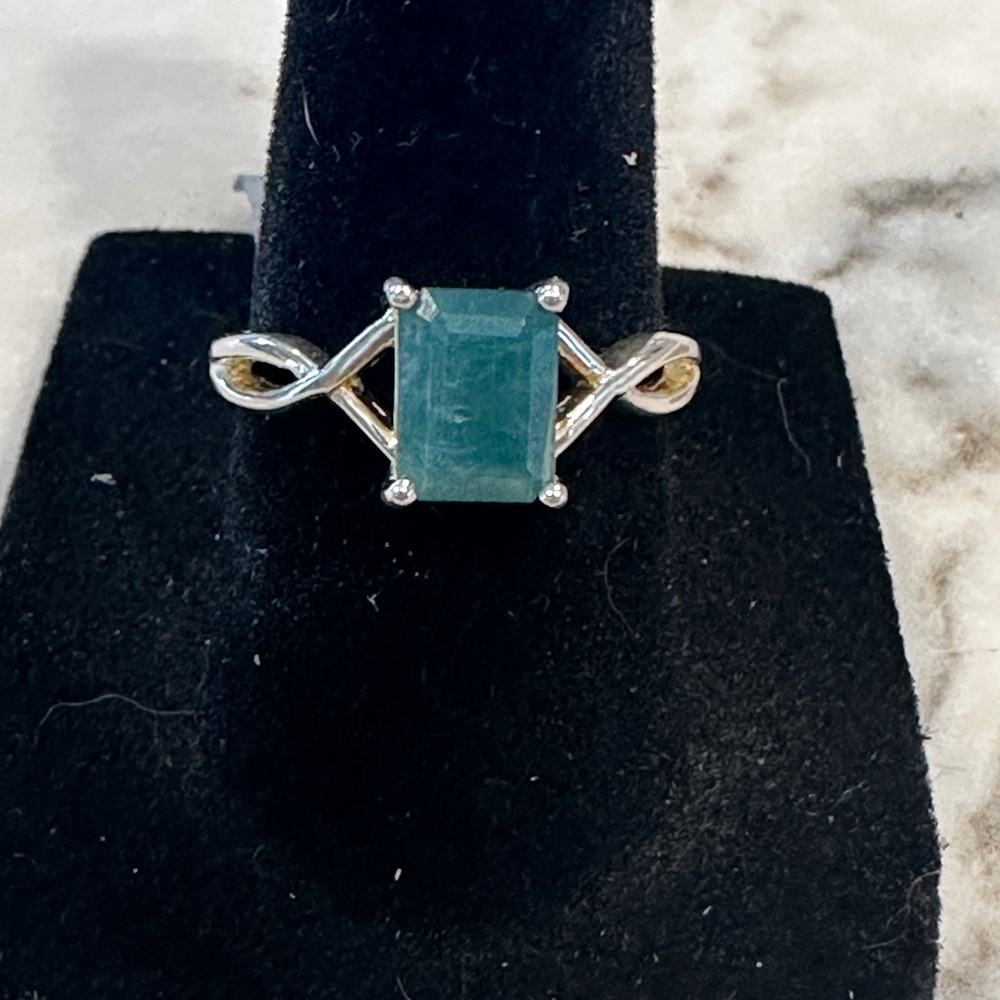 Rare Sterling Silver Grandidierite Ring
